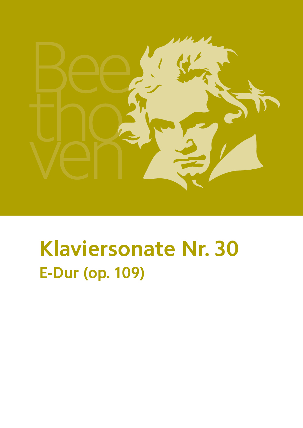 Ludwig van Beethoven, Klaviersonate Nr. 30 E-Dur (op. 109)