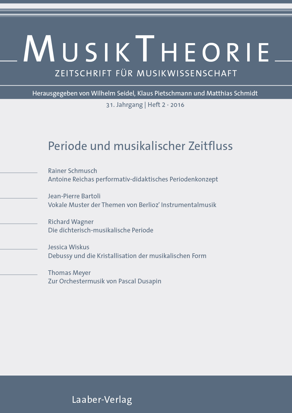 Musiktheorie Heft 2/2016