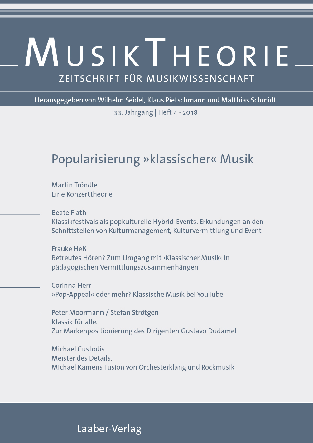 Musiktheorie 4/2018
