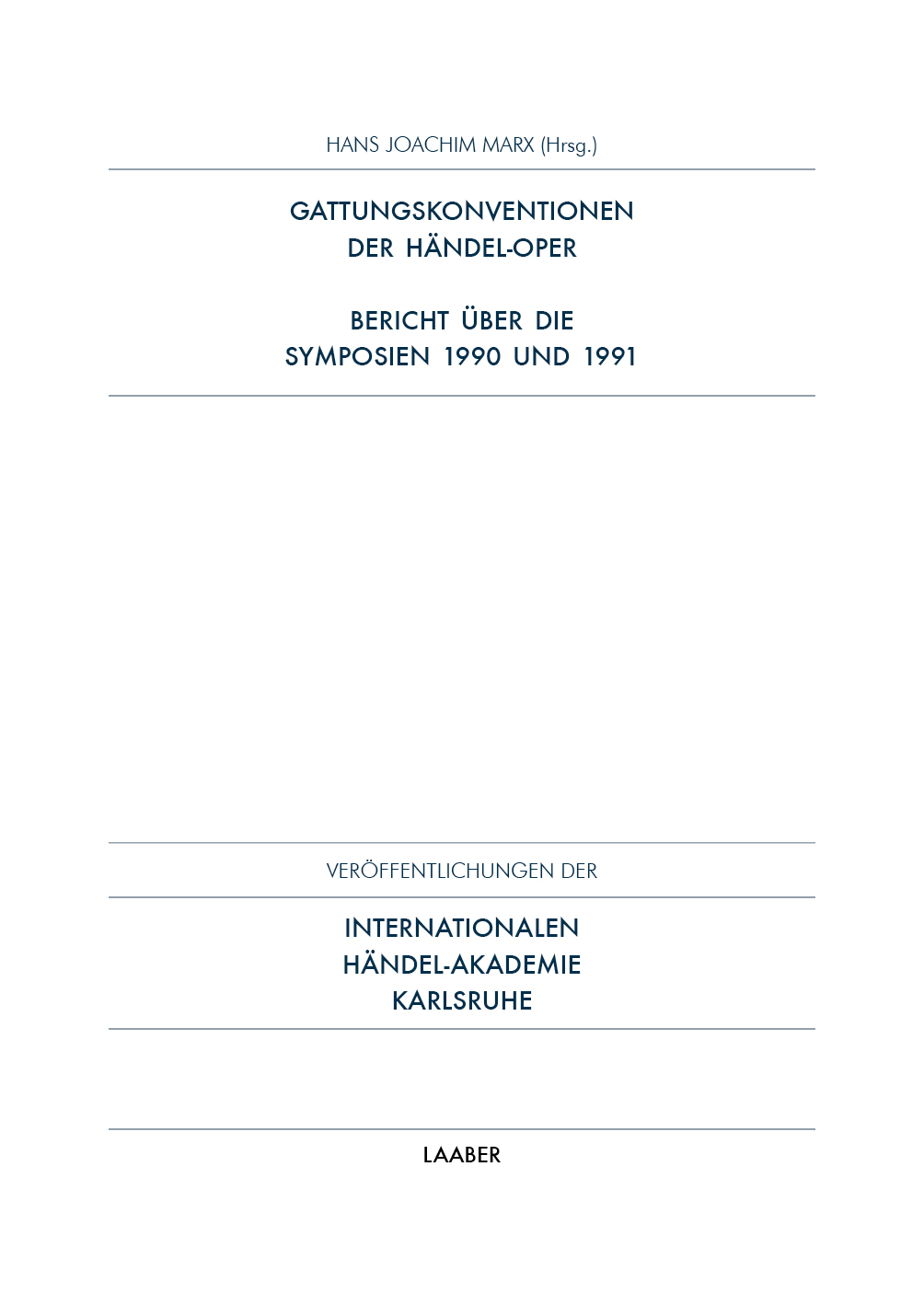 Gattungskonventionen der Händel-Oper